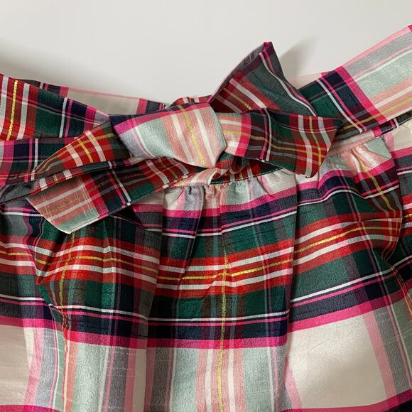 CROWN & IVY NWT Colorful Plaid Mini Skirt Size 8 - Picture 5 of 10